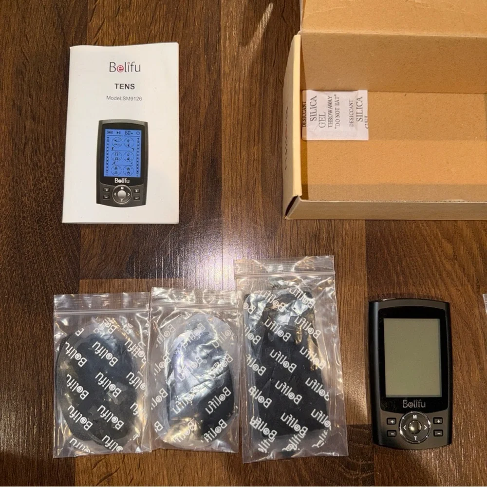 Belifu TENS Unit with Electrodes and Accessories model SM9126